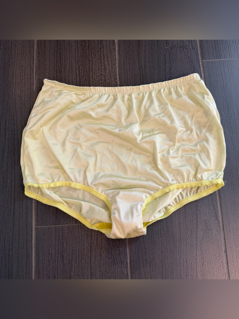 Light Yellow Satin-Look Top